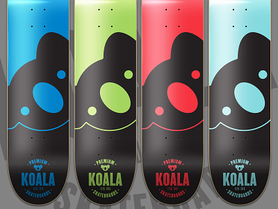 Koala Skateboards koala logo premium skateboard