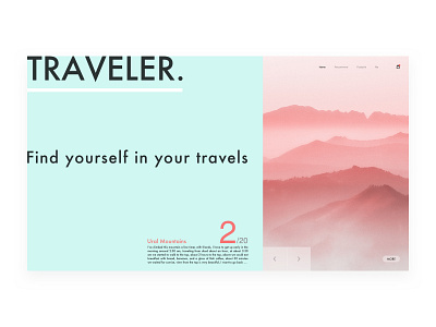 Traveler web design