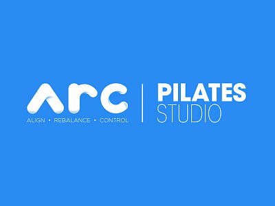 A.R.C Pilates Studio blue clean logo pilates yoga