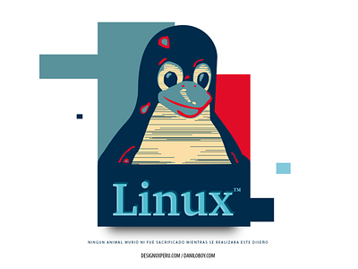 Linux Dear White branding design illustration linux logo texture tshirt typography