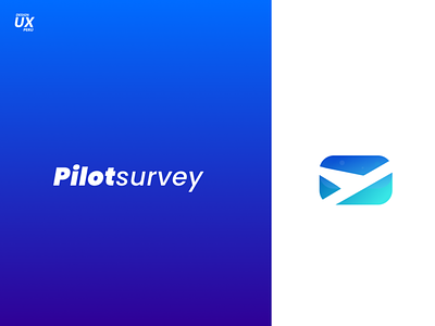Logotipo Pilot Survey app brand branding design flatdesign icon logo typography ui ux