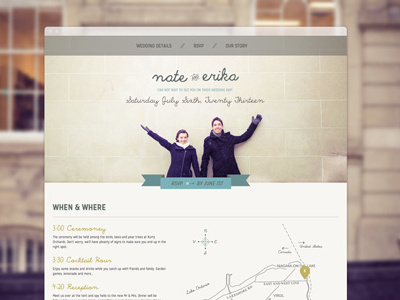 We're getting married! web design web development website wedding