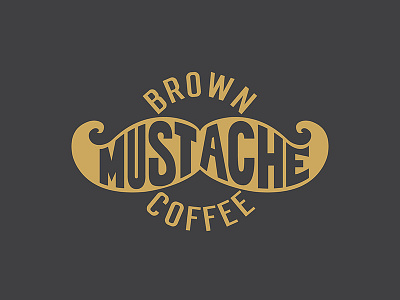 Brown Mustache Coffee Logo