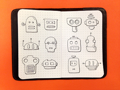 Concepting... robots illustration micron pen art robot robots sketch sketches sketching