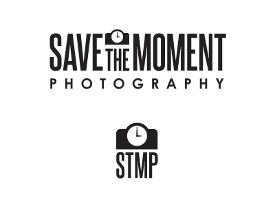 Save The Moment black branding logo