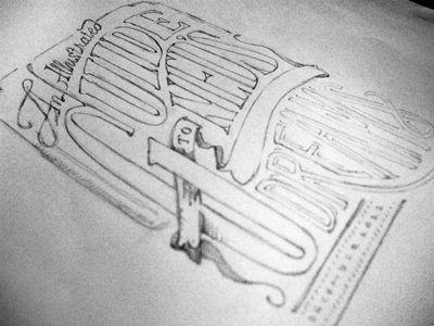 Title Page Typography book hand drawn sketches typography