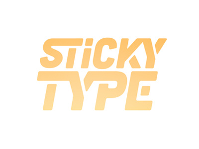 Sticky Type, take two branding lettering logo orange sticky note sticky notes typography