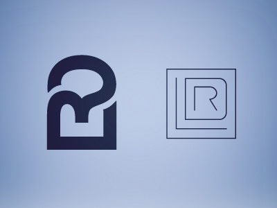 LDR blue branding lettering logo typography