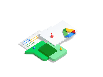 Shared drives or filing cabinets? 3d admin chat collaboration control drive excell google illustration office plastic productivity sheets spreadsheet tools work workspace