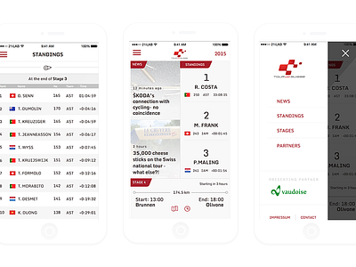 Tour de Suisse companion app