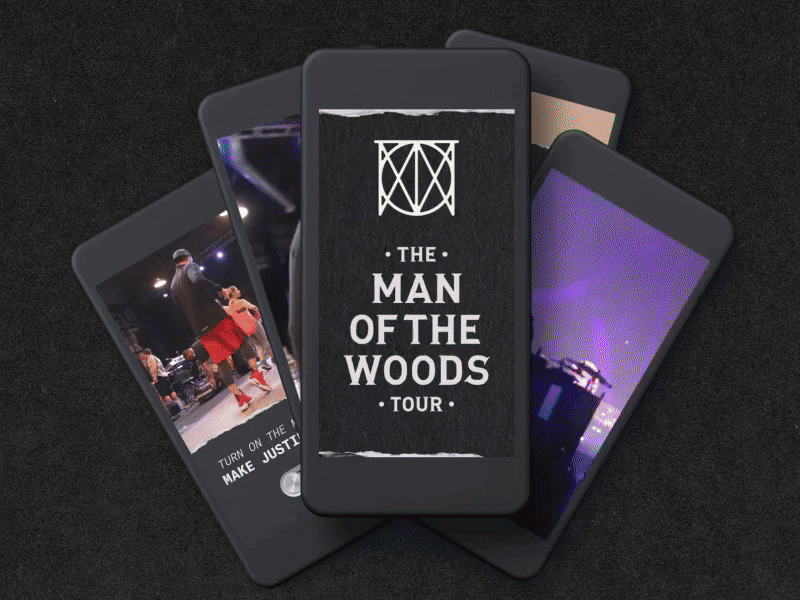 Justin Timberlake - Man of the Woods Tour animation campaign cinemagraph marketing motion motion graphics