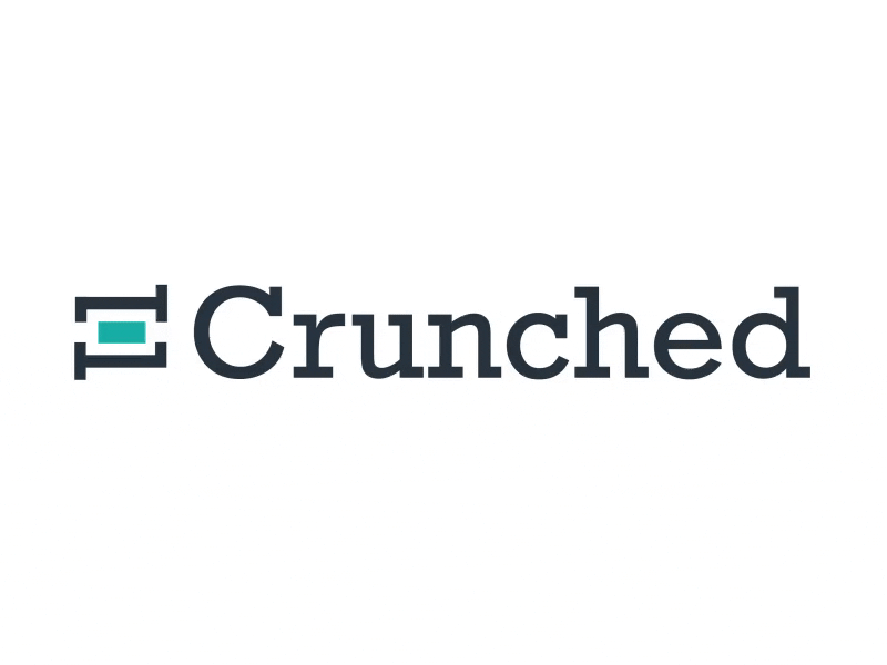 Crunched Logo motion design logo design accounting design motion logo gif animation transition identity branding brand