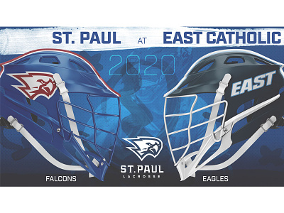 St. Paul Boys Lacrosse 2020 Matchup Graphics branding design graphics lacrosse social media sports