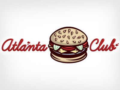 Atlanta Burger Club Logo Concept 3