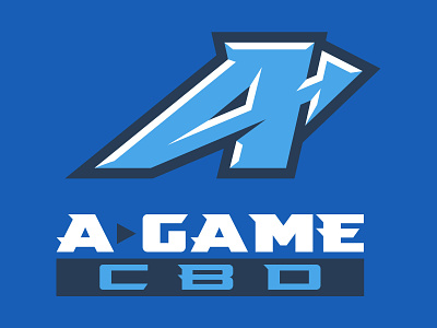 A Game CBD Logo brand branding identity illustration logo sports