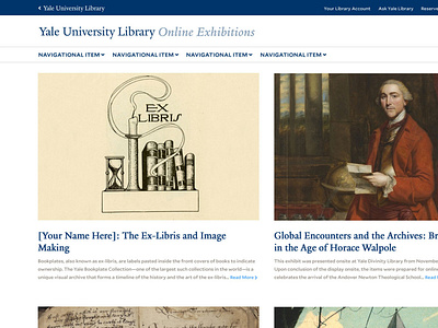 Yale Library Online Exhibitions