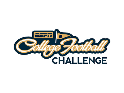 ESPN College Football Challenge espn football logo sports vector