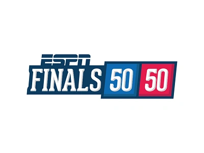 ESPN Finals 50/50 basketball espn logo sports vector