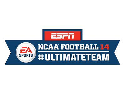 ESPN/EA Sports NCAA14 Ultimate Team logo ea sports espn football logo ncaa sports vector