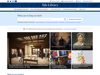 Yale Library Redesign 2021 branding higher education library strategy ui university ux