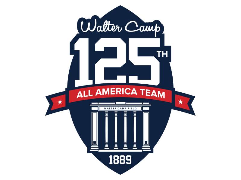 Walter Camp 125th All American Team logo by Matt Walker on Dribbble