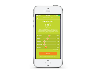 FitFocus by Cigna Mobile App app design fitness mobile ui ux