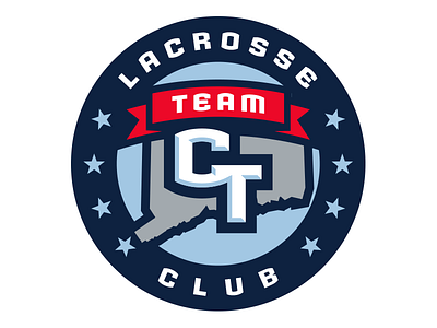 Team CT Car Magnet badge lacrosse logo magnet sports vector