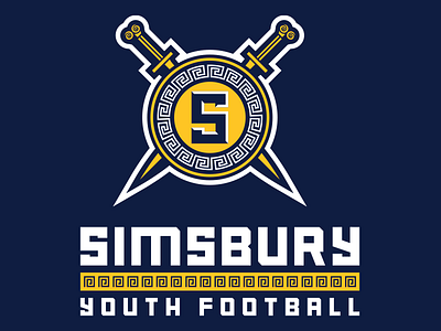 Simsbury Trojans Concept logo football logo sports vector
