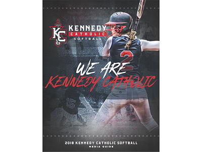 2018 Kennedy Catholic Softball Media Guide Cover media guide softball sports