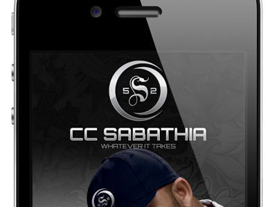 CC Sabathia iPhone App brand design icon identity illustration illustrator iphone logo mobile sports update