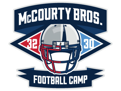 McCourty Bros. Football Camp concept 2.0 brand design icon identity illustration illustrator logo sports update