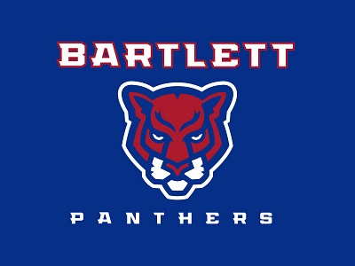 Bartlett Panthers Logo brand design identity illustrator logo sports vector