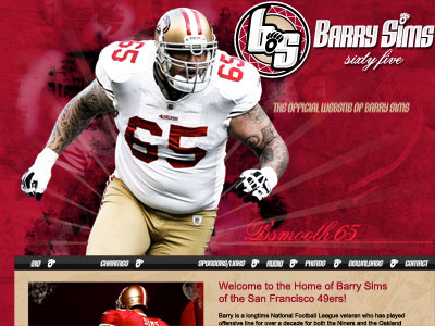 Barry Sims 49ers 49ers football gold nfl phoshop red sports website
