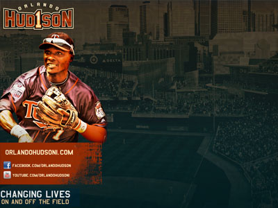 Orlando Hudson Twitter Page baseball brand identity illustrator logo major league baseball minnesota mlb orlando hudson sports twins vector