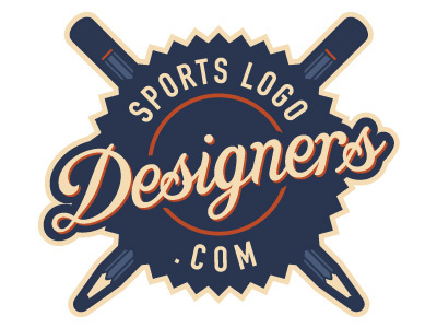 SportsLogoDesigners.com Logo Concept blue illustration logo mark orange sports vector