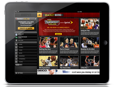 ESPN 2013 Bracket Bound iPad App
