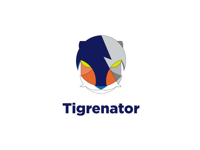 Tigrenator Animated Logo after effects animal logo animated logo golden ratio grid animation grids logo logo animation motion graphics tiger tiger logo