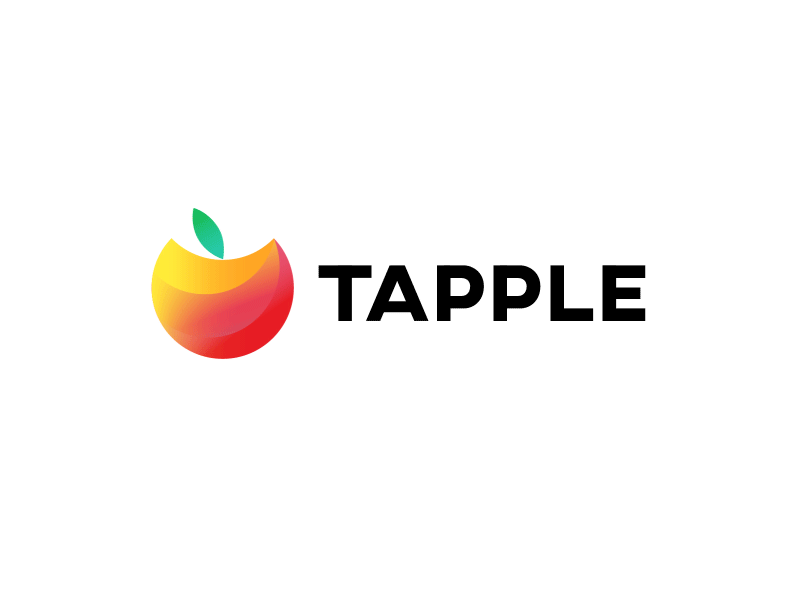 Tapple Animated Logo after effects animated logo apple dynamic geometric geometry gradients kinetic typography logo logo animation modern logo mograph motion graphics spheres