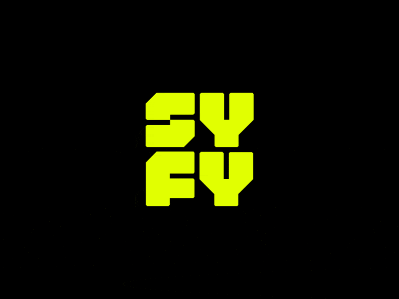 SYFY Logo Animation 2d animation alien comics fantasy geek horror logo animation sci fi sci fi syfy syfy logo syfy logo animation tv channel zombies