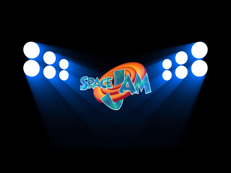 Space Jam Logo Animation 2d animation after effects ball basketball bugs bunny faux 3d intro animation logo animation looney tunes michael jordan motion graphics space jam title animation