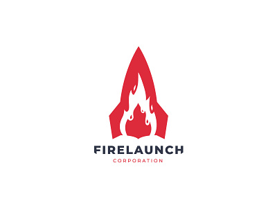 Rocket and Fire Logo