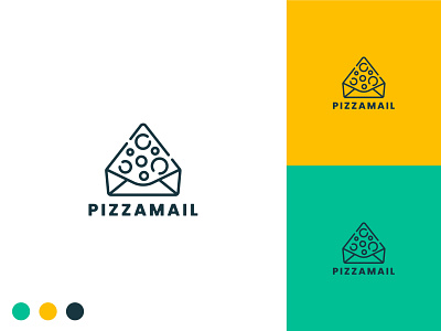 Pizza and Mail Logo Design