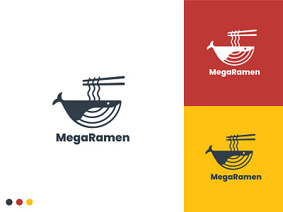 Whale Ramen Logo Design (FOR SALE)