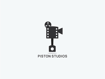 Piston Movie Logo brand identity branding company film logo mark movie piston