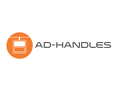 Ad-handles branding handles icon norway orange typhography weblogo