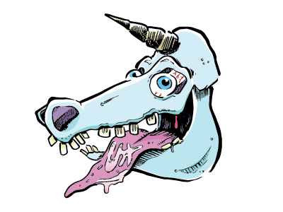 Madison+UX Unicorn illustration spit unicorn