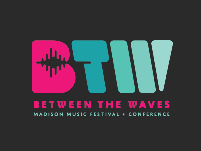 Between the Waves Conference Logo conference logo sound wave