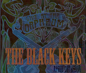 The Black Keys Band Poster art gig guns nouveau poster