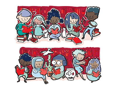 Madison Reading Project van design books cartoon diversity illustration kids