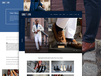 Shoe Company Ecommerce Redesign clothing ecommerce mens apparel redesign shoes web design